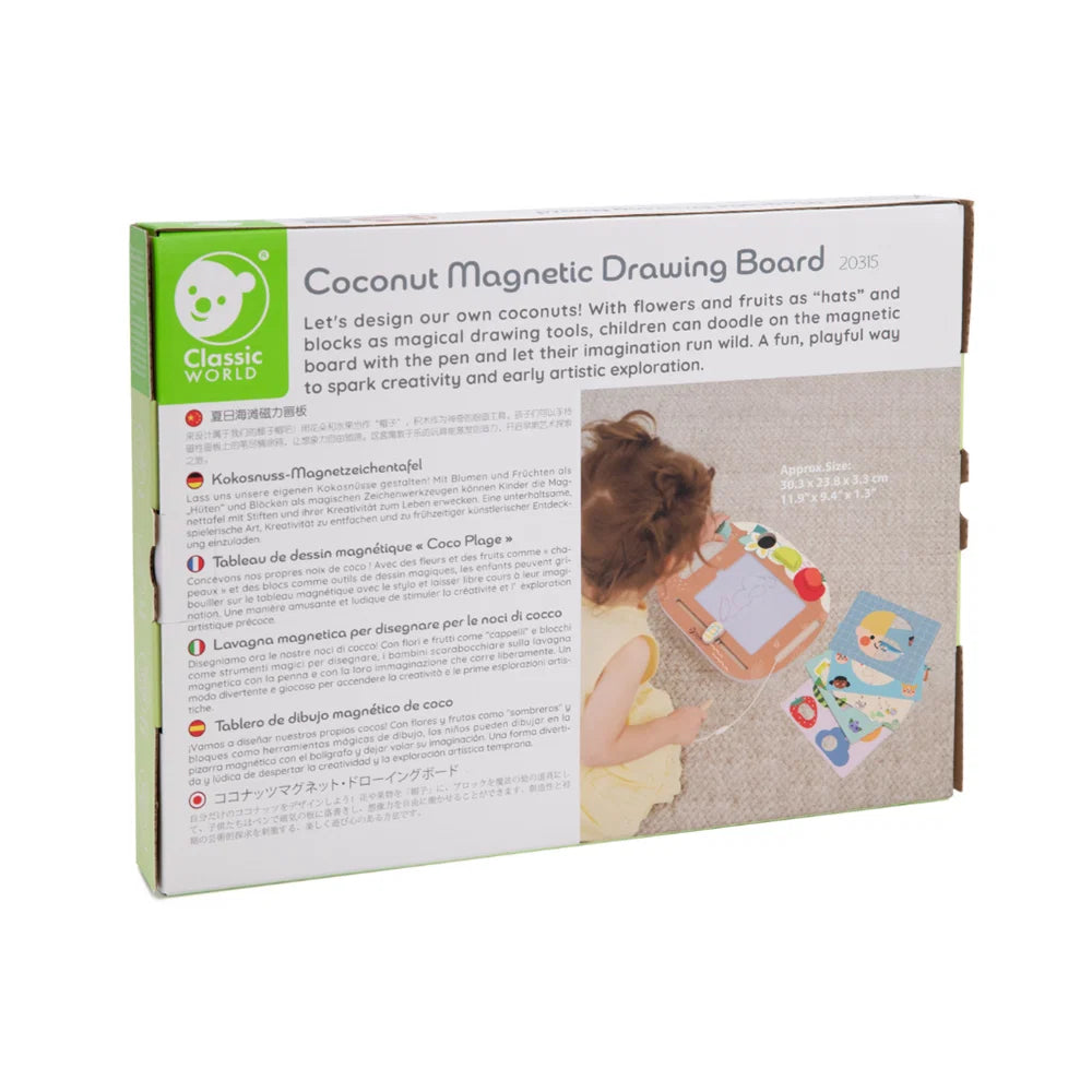 Classic World Coconut Magnetic Drawing Board