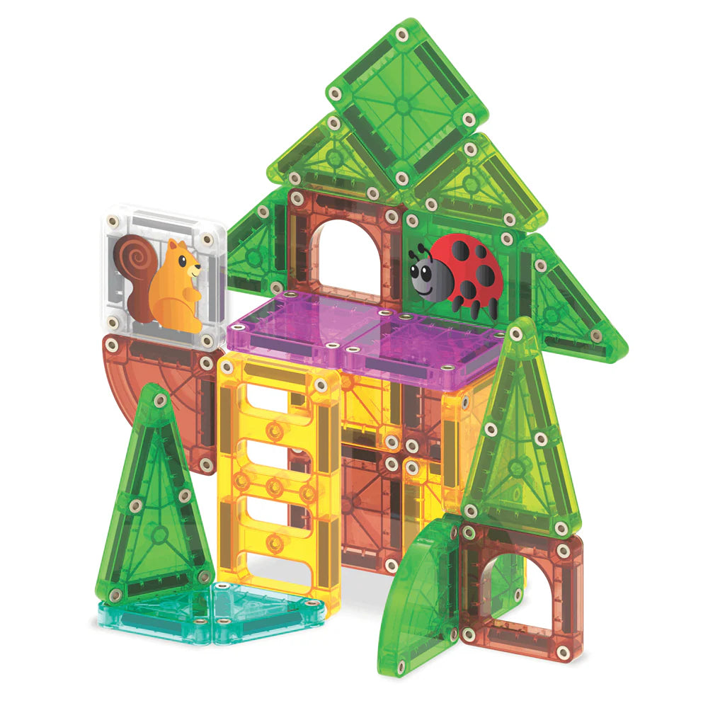 MAGNA-TILES - microMAGS - Tree House 24- Piece Travel Set