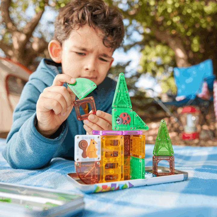 MAGNA-TILES - microMAGS - Tree House 24- Piece Travel Set