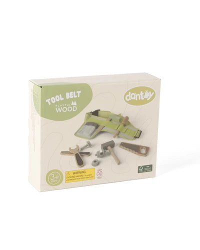 Dantoy - Playful Wood - Tool Belt - 11 PCS
