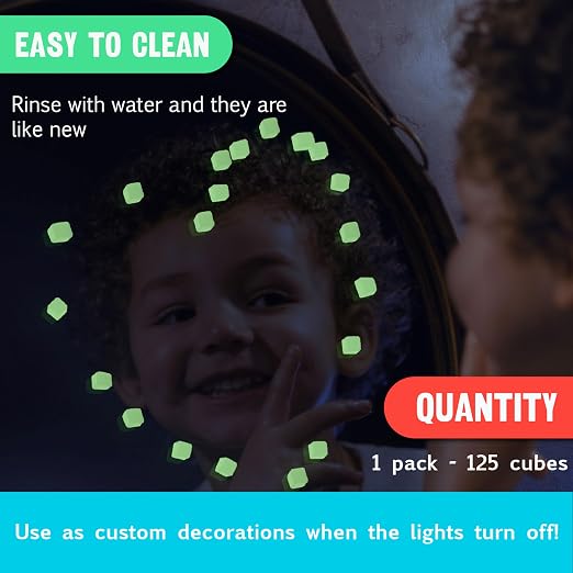 Stickikubes Glow in the Dark Tub – 125 Pieces