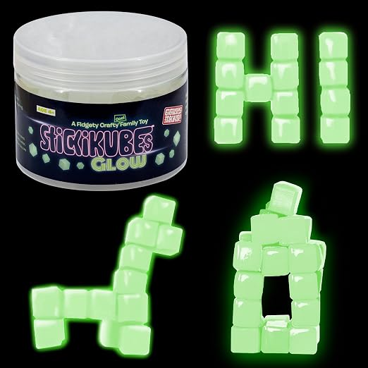 Stickikubes Glow in the Dark Tub – 125 Pieces