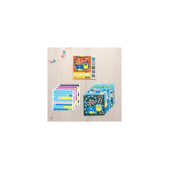 Poppik Creative Sticker Cards – Animals (360 Stickers)