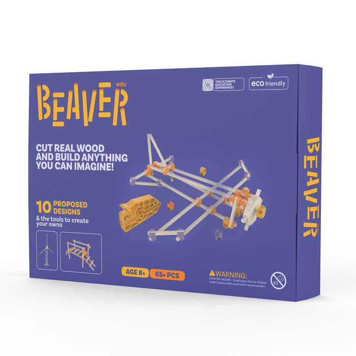 Beaver Models Kit 65-piece packaging and model
