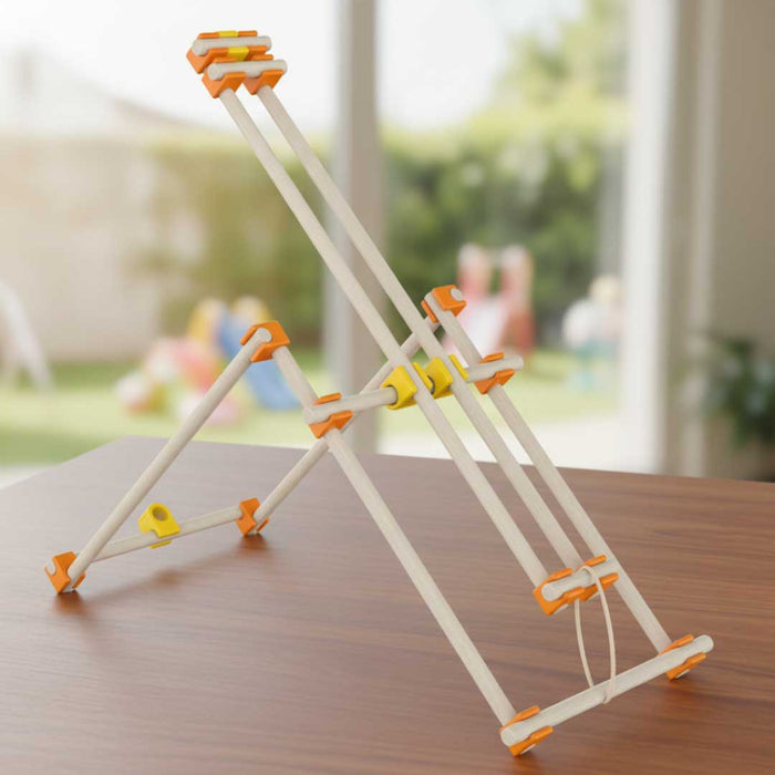 Beaver real wood model built with sticks and smart links