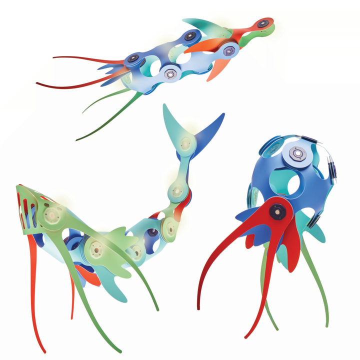 More sea creatures made with the Clixo Ocean Creatures Pack