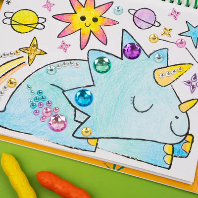 Haku Yoka - Art To Go - My First Colouring Kit - Dino Friends