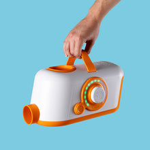 Rechargeable Air Toobz fan unit with adjustable airflow dial