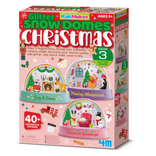 4M KidzLabs Glitter Snow Domes Christmas product packaging