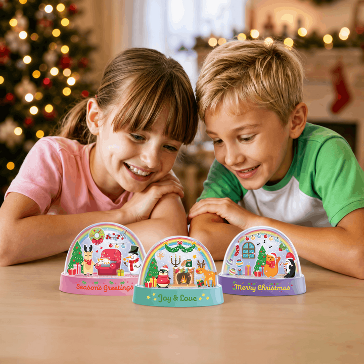4M KidzLabs Glitter Snow Domes Christmas product image 3