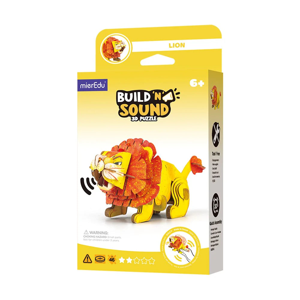 mierEdu - Build N Sound 3D Puzzle - Lion