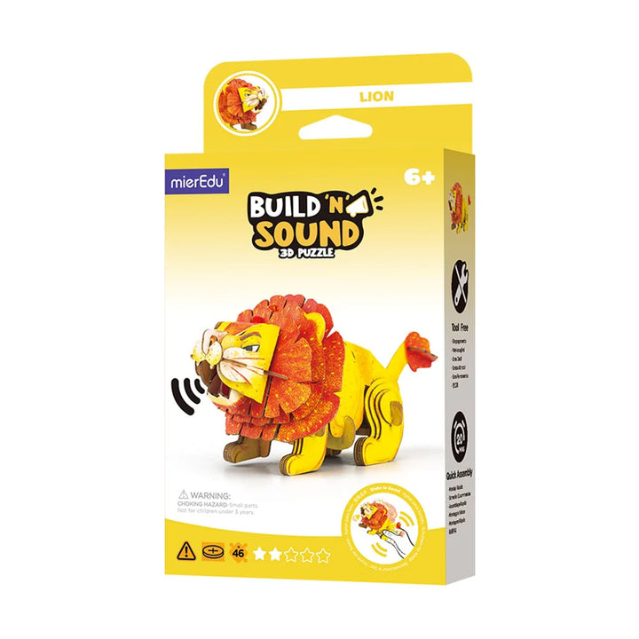 mierEdu - Build N Sound 3D Puzzle - Lion