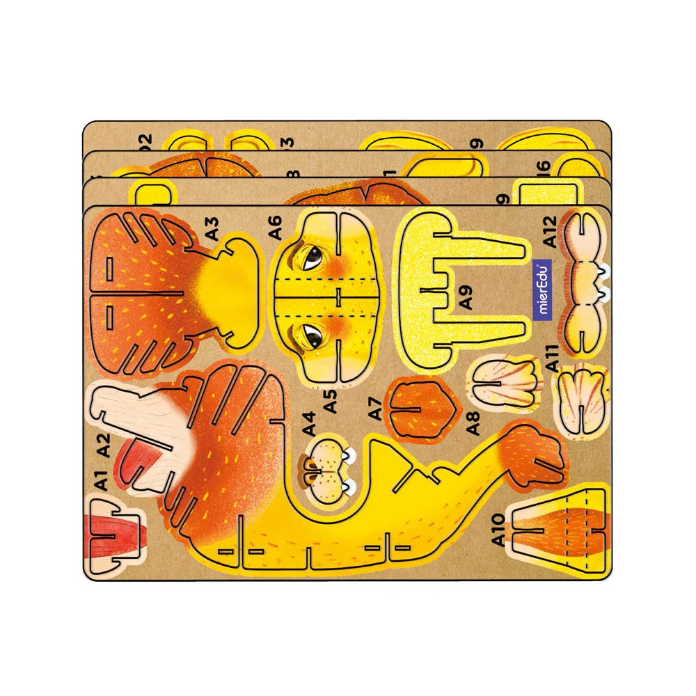 mierEdu - Build N Sound 3D Puzzle - Lion