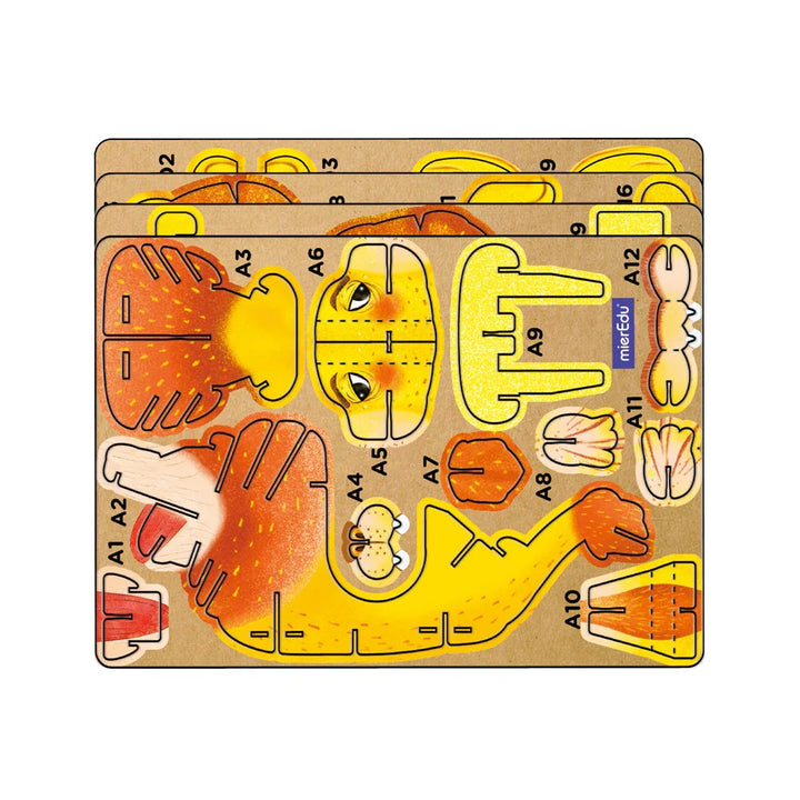 mierEdu - Build N Sound 3D Puzzle - Lion