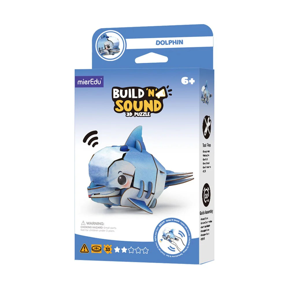 mierEdu - Build N Sound 3D Puzzle - Dolphin