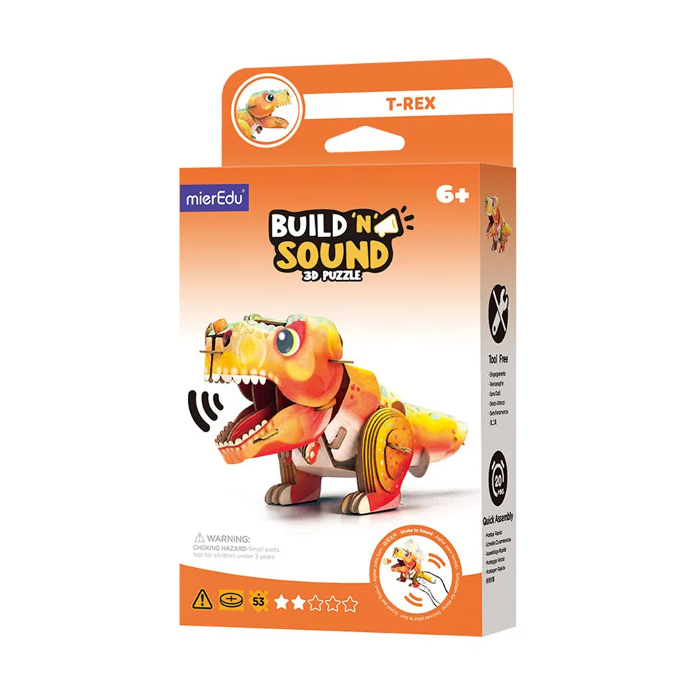 mierEdu - Build N Sound 3D Puzzle - Tyrannosaurus Rex