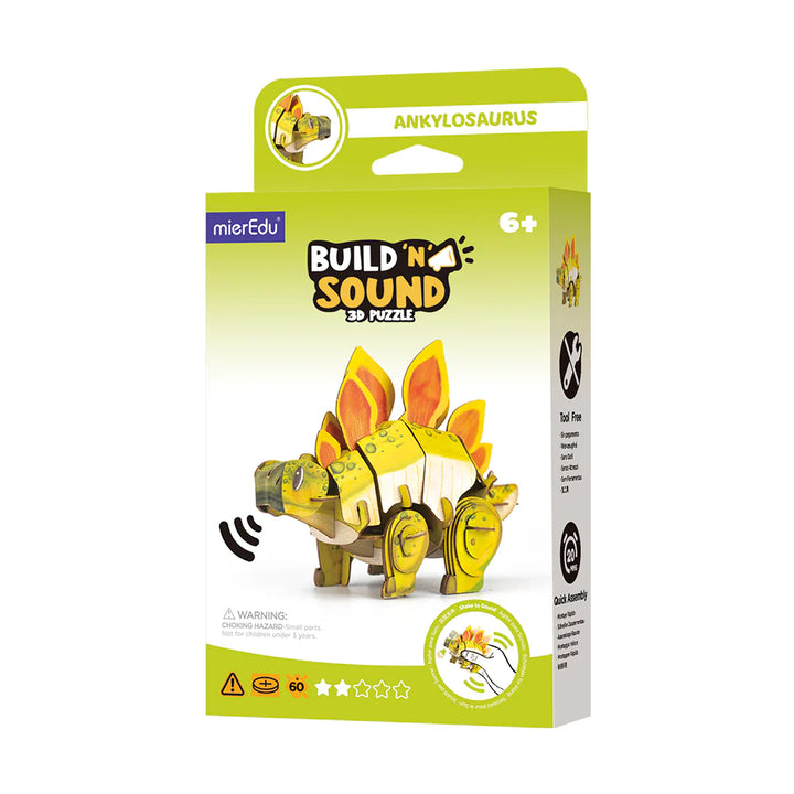 mierEdu - Build N Sound 3D Puzzle - Stegosaurus