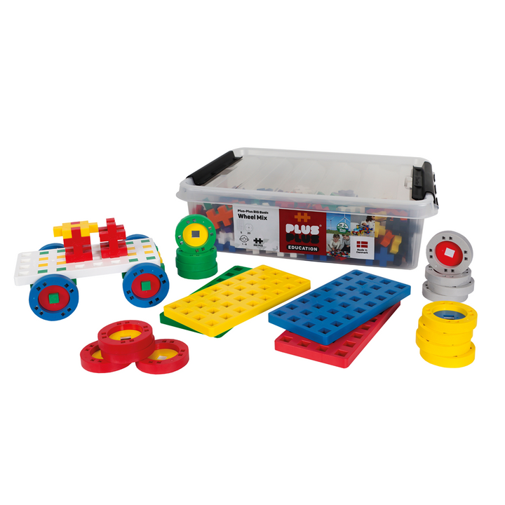 Plus-Plus BIG Basic Wheel Mix – 200-Piece Education Set – product view 1