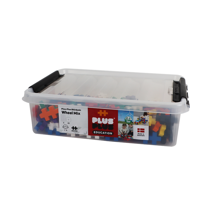 Plus-Plus BIG Basic Wheel Mix – 200-Piece Education Set – product view 2