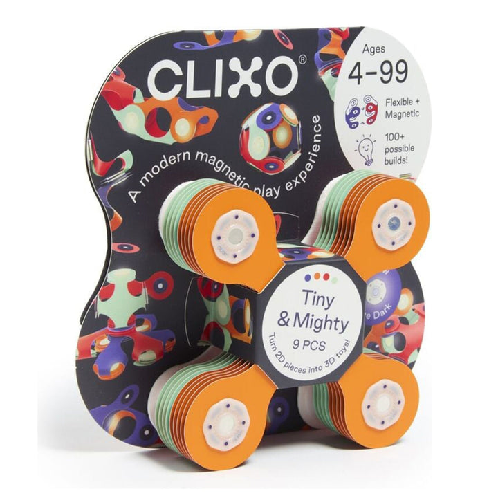 Clixo Tiny and Mighty Space 9-piece magnetic building set